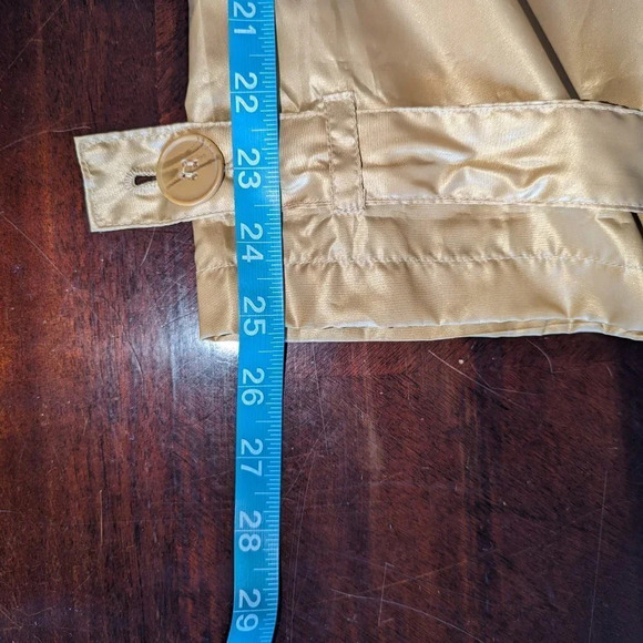 SERBIN - Sport Women's Trench Coat Rain Jacket Gold/yellow size Large - Picture 10 of 10